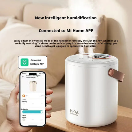 Portable Dual Nozzle Humidifier, High Mist Output Ultrasonic Air Humidifier with Cozy Ambient Light, Safe for Babies and Moms