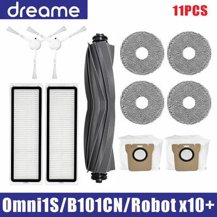 Dreame L10s Ultra / S10 Pro Accessories Mijia Omni 1S B101CN Robot X10+ Vacuum Main Side Brush Filter Mop Parts