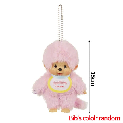 Cute Monchhichi Baby Doll Keychain Birthday Party Gift Monchhichi Hanging Pendant Doll for Bags Cartoon Monkey Pendant