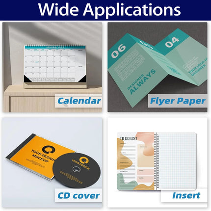 HUSPER 50 Sheets A4 Double-Sided Glossy Photo Printing Paper 120Gsm High-Quality Copy Paper 8.3x11.7 Inches
