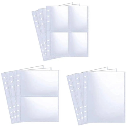 Kpop Photocard Binder 6 Ring Photocard Sleeves A5 Size Multi-Pockets Photo Album Page Photo Album Sleeves