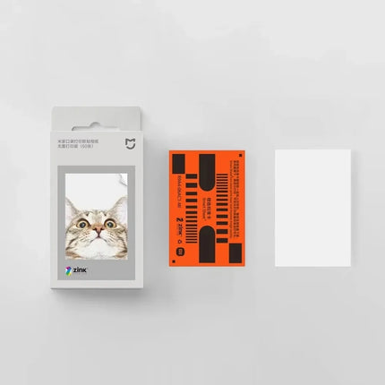 Original Xiaomi ZINK Pocket Printer Paper Self-adhesive Photo Print 50pcs Sheets Xiaomi 3-inch Mini Pocket Photo Printer