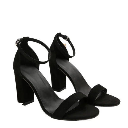 2026 New Summer Fashion Women Heels Sandals Square Ladies Elegant Dress High Heels Sandal Shoes Outdoor Casual Shoes Big Size