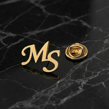 Customized First Letter Brooch, Exquisite Gift Box Style Suit Brooch, Gift Giving Dignified High-End Accessories