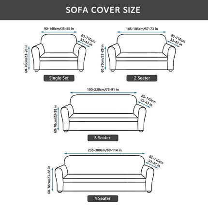XM-Luvetoria 1pc Printed Sofa Slipcover Non-slip Elastic Sofa Cover With Skirt Furniture Protector for Bedroom Office Living Room Home Decor