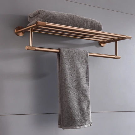 Brushed Rose Gold Brass Knurled Toilet Brush Holder Toilet Paper Holder Towel Bar Rail Rack Hanger Hook Soap Dish Hardware Set