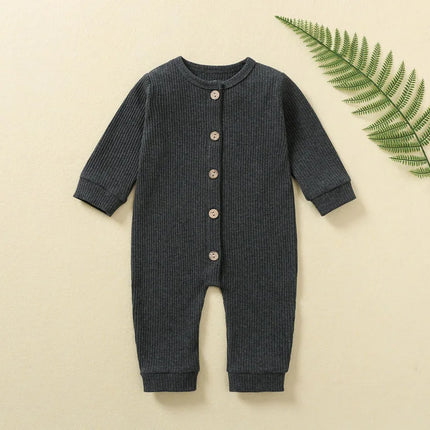 100% Cotton Waffle One-pieces Buy More to Discount Newborn Baby Rompers Sleepsuit Infant Jumpsuits Long Sleeved Jumpers Clothing