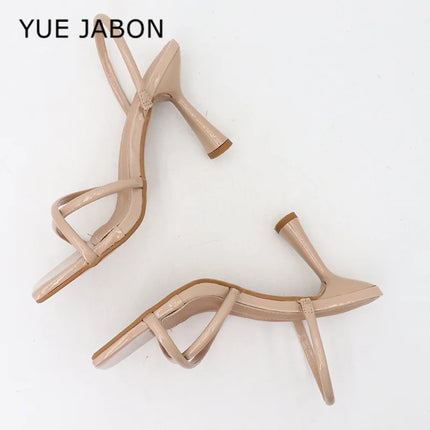 Nude Shoes Slippers Heels Beige Heeled Sandals Rubber High Heel Slippers Women Slides High Black White 2026 Shoes Women