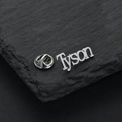 Customized name brooch, business low-key suit brooch, men's formal wear and accessories, universal for daily banquets