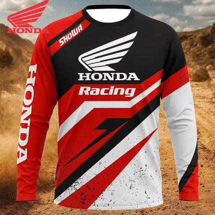 Kids/Adult Honda 2026 Summer New Off-Road Motorcycle Riding T-Shirt Breathable Sportswear Men and Women Riding Clothes