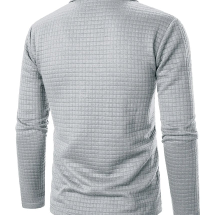 2025 New Spring and Autumn Europe Men Knitted Grid Texture Casual Large hoodie Jumper Small Plaid Jacquard Men clothing