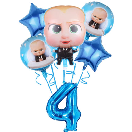 Cartoon Baby Boss Boys Girls Theme Birthday Party Decoration Disposable Tableware Background Balloon Baby Shower Children Gift