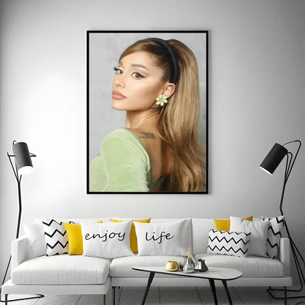 POPULAR Ariana Grandee Poster HD Waterproof Self-Adhesive Wall Art - Versatile Decor for Any Space | Perfect Gift Idea