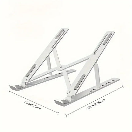 Portable Laptop Stand  Foldable ABS Material, Adjustable Desktop Height, Heat Dissipation, Laptop Stand, Storage Rack laptop arm