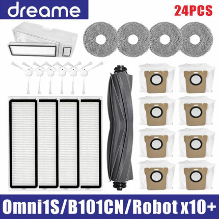 Dreame L10s Ultra / S10 Pro Accessories Mijia Omni 1S B101CN Robot X10+ Vacuum Main Side Brush Filter Mop Parts