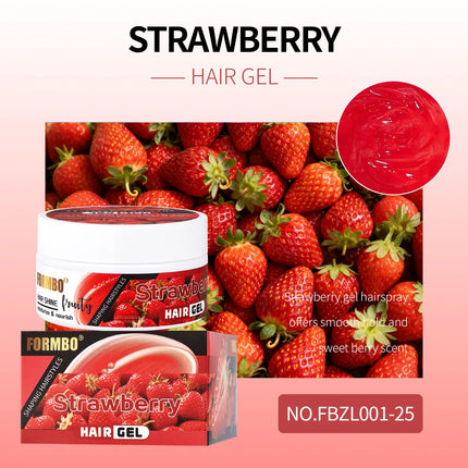 Fruit Flavored Gel Styling Gel, Anti Frizz, Curly Hair, Oil Control, Long-lasting Styling, Suitable for All Hair Types