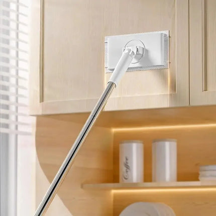 Practical cleaning tool with cloth clip and long handled tissue mop, suitable for household hygiene, bathroom walls and floors