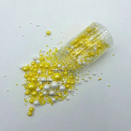 75g/130g Pearl Ball DIY Cake Topper Baking Decoration Sprinkles Wedding Birthday Cake Decoration for Decoration Only Not Edible