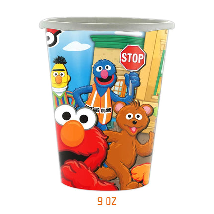Cute Sesamess Happy Birthday Decor Elmo Balloons Cookie Monster Plate Cup Stickers Party Glasses Party Supplies Event Gifts