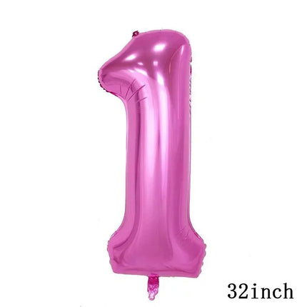 New 1Set Numberblocked Party Supplies TV Show Number Latex Balloons Toy Decor Happy Birthday Banner Bunting Cake Topper Balloon