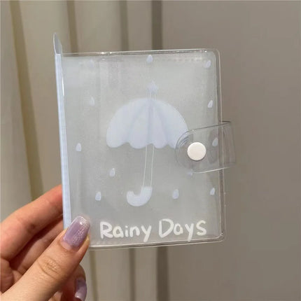 M5 3 inch Photocards Holder Transparent Rain Series Photo Album Loose Leaf Idol Card Collection Binder High Quality