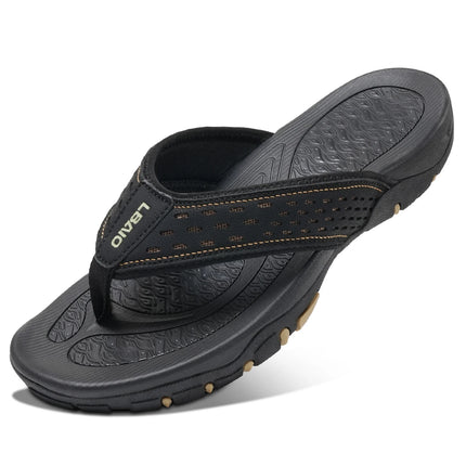 Men's Sport Flip Flops Casual Comfortable Sandals Outdoor Slipper with Anti-Slip Soft Sole Massage Feature for Slip-On Convenience