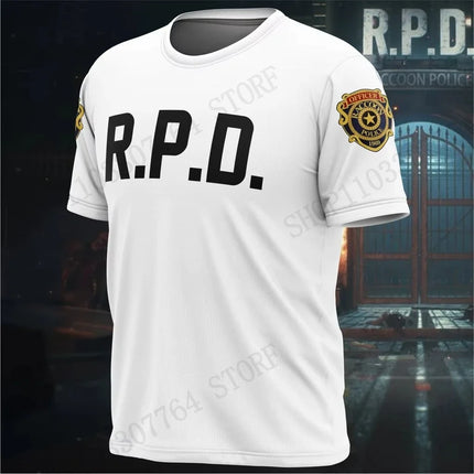 Anime Game Resident Evil 3D Print T-shirt Men Women Fashion Casual Short Sleeve T-shirt Kids Tops Tees Letter Camiseta hombre
