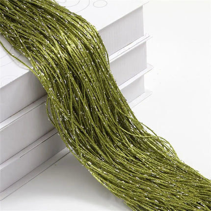2*1M Tassel Window Curtains Shining Screen Panel Hanging Beaded Curtains Glitter String Curtain Door Fly Screen Party Decoration