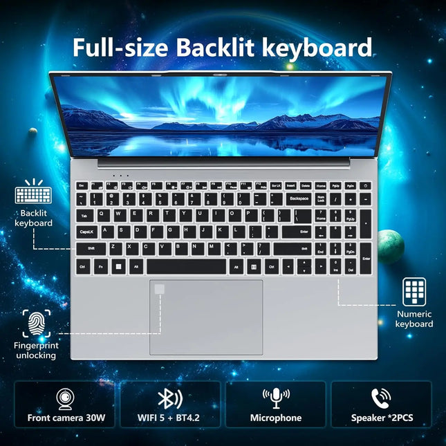 Intel i9 Laptop Computer Windows 11 Fingerprint UnIock Notebook Pc Intel i9 10980HK/9900U 16GB RAM 1TB SSD Office Gaming Laptop