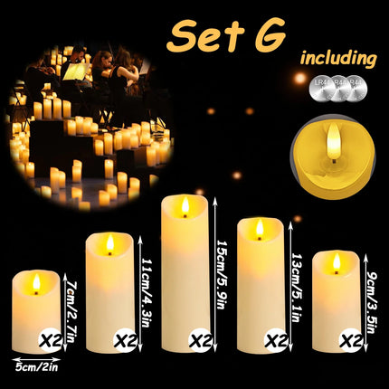10~200pcs LED Candles Wedding Candles Battery Operated Candles Flameless Candles for Wedding Concer Christmas Party Table Decor