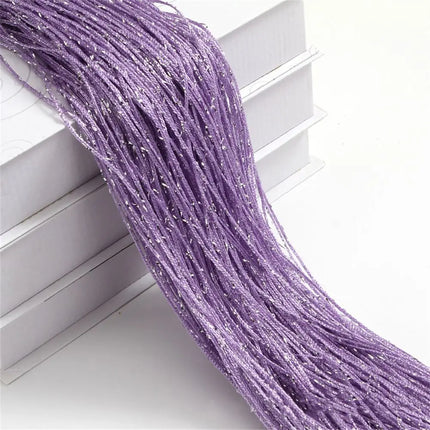 2*1M Tassel Window Curtains Shining Screen Panel Hanging Beaded Curtains Glitter String Curtain Door Fly Screen Party Decoration