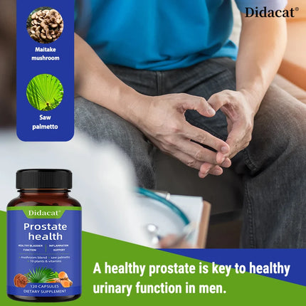 Prostate Support Capsules with Saw Palmetto Nettle Root, Daily Nutrition for Prostate Urinary Tract & Overall Male Wellness