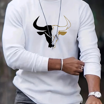2025 3D USA American Flag Printed Men's Long-Sleeved T-Shirt Daily Warm-Up Men's Shirt For Autumn/Winter Street Fashion T-Shirt