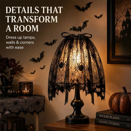 Halloween Decorations Kit Halloween Spiderweb Tablecloth Runner Fireplace Scarf Lace Spiderweb Tablecloth Halloween Party Decor