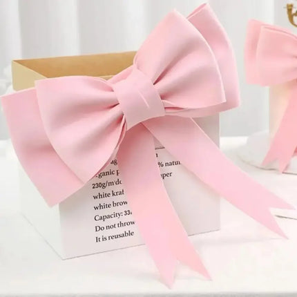 1PC Fashion Big Foam Bow Cake Topper Girl's Happy Birthday Wedding Cake Decoration Prince Valentine's Day Party Supplies