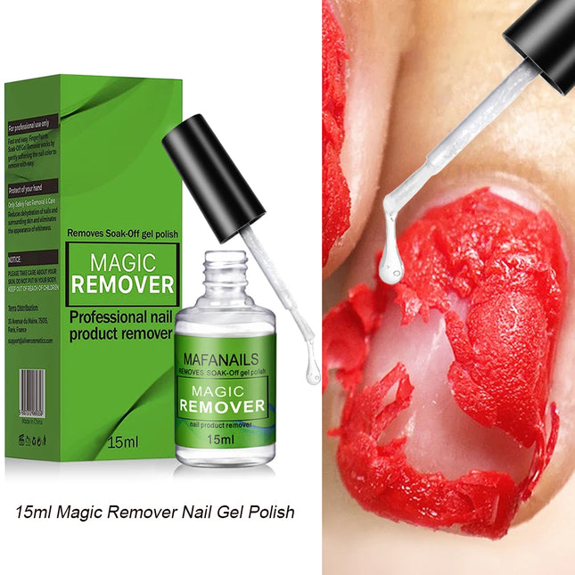 10ml Nail Glue Remover for Press on Nails Professional Glue off Acrylic Nail Rhinestone Decoration Nail Polish Remover Nail Glue