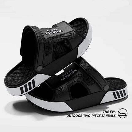 2026 Summer Platform Sport Sandals Men Outdoor Fishing Beach Waterproof Non Slip Slippers Men Lightweight Soft Sole Eva Sandals