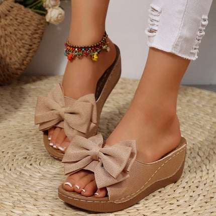 Women'S Wedge Slippers Fashionable New Summer Sandals Fashionable Casual Shoes Comfortable Flower Slippers Women'S Slippers