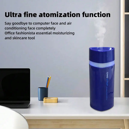 1 Pack Triangle Design Humidifier Quiet Mist with Timer Auto Shut Off USB Powered Home Decor LED Night Light