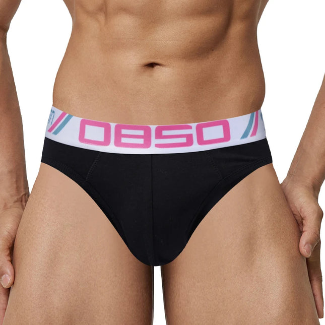 1/3Pcs Breathable Cotton Sexy Man Underwear Briefs High-Stretch Men's Sports Briefs Sissy Low Waist Bikini Underpants Lingerie