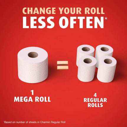 Ultra Strong Toilet Paper 4 Mega Rolls 220 Sheets Per Roll Bulk Bath Tissue