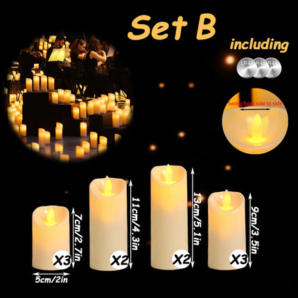 10~200pcs LED Candles Wedding Candles Battery Operated Candles Flameless Candles for Wedding Concer Christmas Party Table Decor