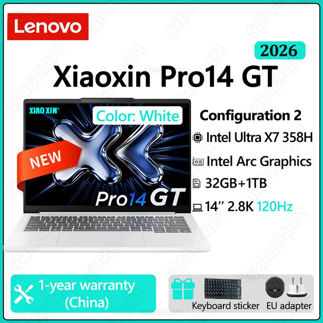 Lenovo Xiaoxin Pro14 GT U5 338H /Ultra X7 358H 32GB 1TB 14‘’ 2.8K 120Hz