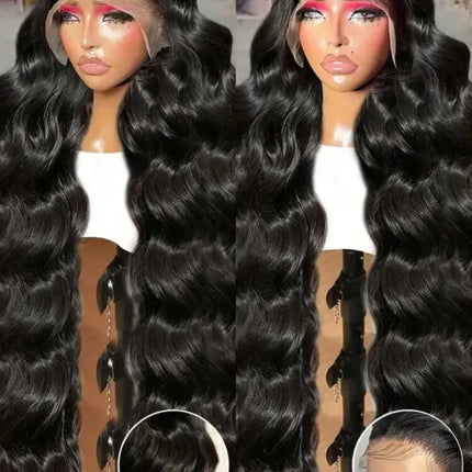Raw Peruvian Body Wave Human Hair Wig for Women 40-42 Inch HD Lace Front 13x6 Glueless Closure 13x4 Frontal Wigs