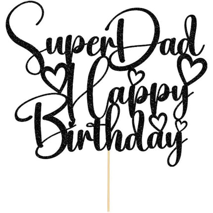 super dad Happy birthday Cake Topper, Fathers Day Party Decorations, Dads birthday Worlds Best Daddy Party Decorations Supplies
