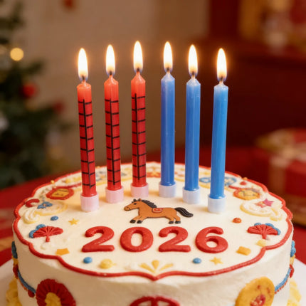 6/12ps Cakelove  Colorful Birthday Candles With Stand Star Heart Cake Candle Baby Children Birthday Party Supplies Wedding Decor