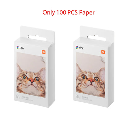 Xiaomi ZINK Pocket Printer Paper Self-adhesive Photo Print 50/100/150/200 Sheets Xiaomi 3inch Mini Printer Papers