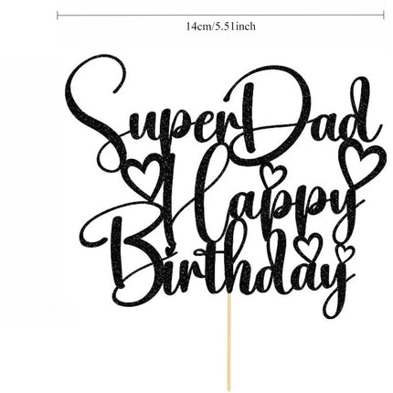 super dad Happy birthday Cake Topper, Fathers Day Party Decorations, Dads birthday Worlds Best Daddy Party Decorations Supplies