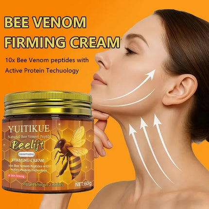 Natural Bee Venom Peptide Firming Cream with 10x Bee Venom Peptides and Active Proteins, instantly lifting within two minutes