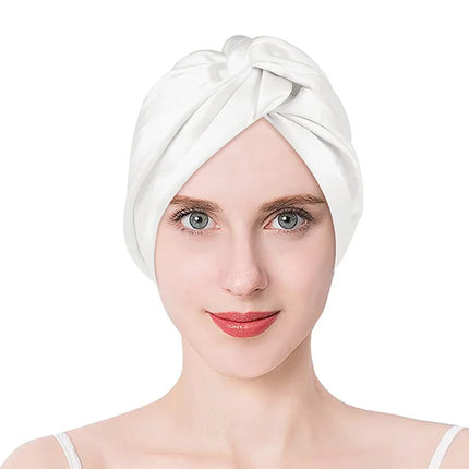100% Double Silk Sleeping Cap Night Silk Sleeping Bonnet Cover for Women with Elastic Ribbon for Hair Care Long Hair